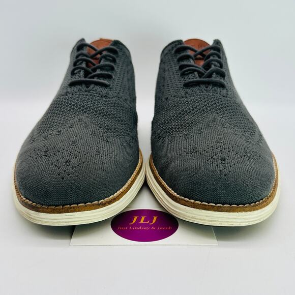 Cole Haan Mens Original Grand Stitchlite Wingtip Oxfords Magnet C27961 Size 11.5 - Picture 2 of 11